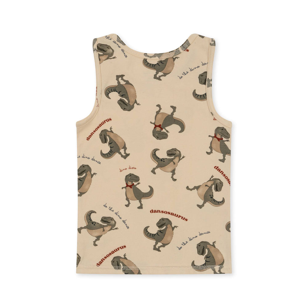 Konges Slojd Basic 2-Pack Tank Tops | Dansosaurus /Stone