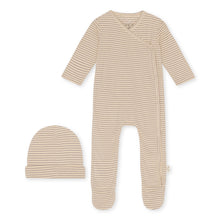 Konges Sløjd Dio Onesie With baby hat | Silver Stripe