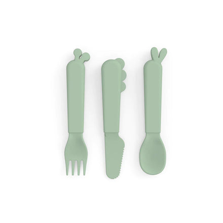 Done by Deer Kiddish Cutlery set | Deer Friends Green