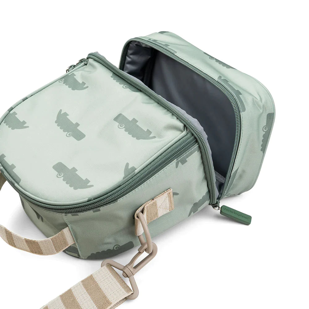 Done by Deer Thermal lunch bag | Croco Green