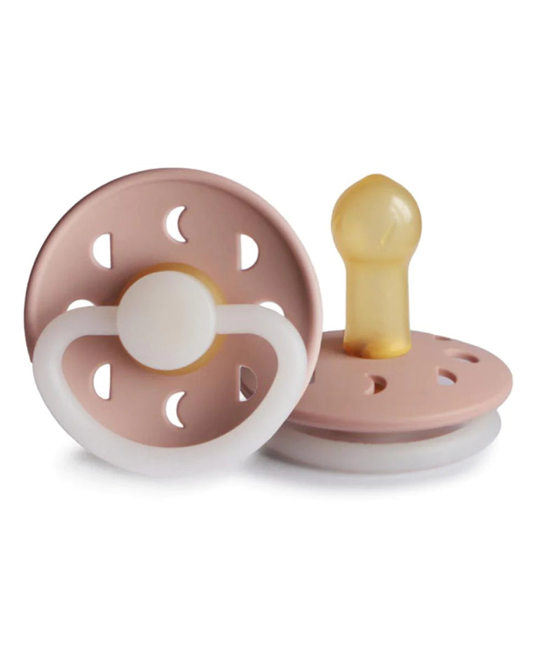 Frigg Moon Silicone pacifier 6+M | Blush Night
