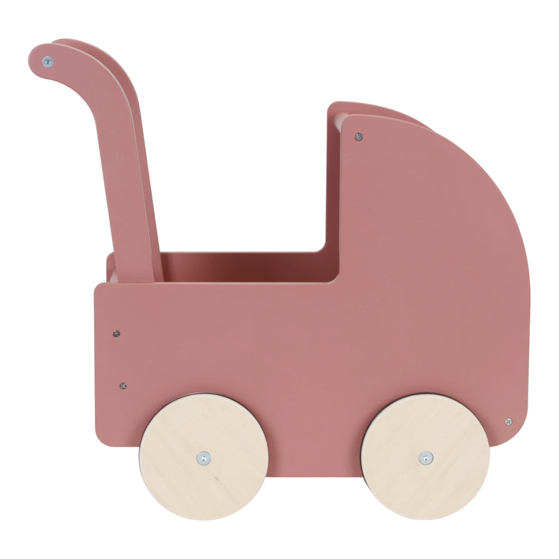 Little Dutch Doll Buggy With Bed Set Wood Pink