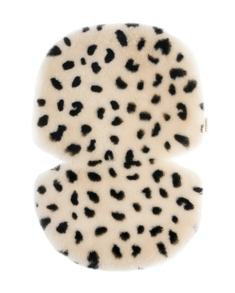 Binibamba Sheepskin Snuggler Buggy Layer | Leopard Peanut