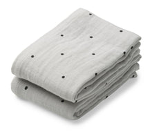 Leward Lewis Set 2 Hydrophilic Cloths 70x70cm | Classic Dot Dumbo Grey