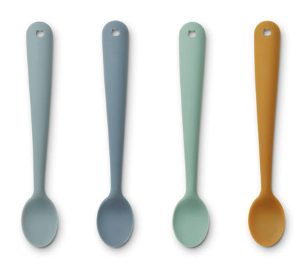 Liewood Siv Feeding Spoon 4-Pack | Blue Multi Mix