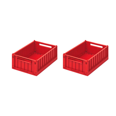 Liewood Weston Storage Box 2 Pack Small | Apple Red