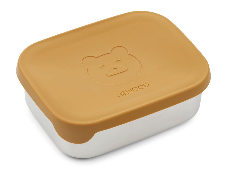 Liewood Arthur Lunch Box | Mr Bear Golden Caramel