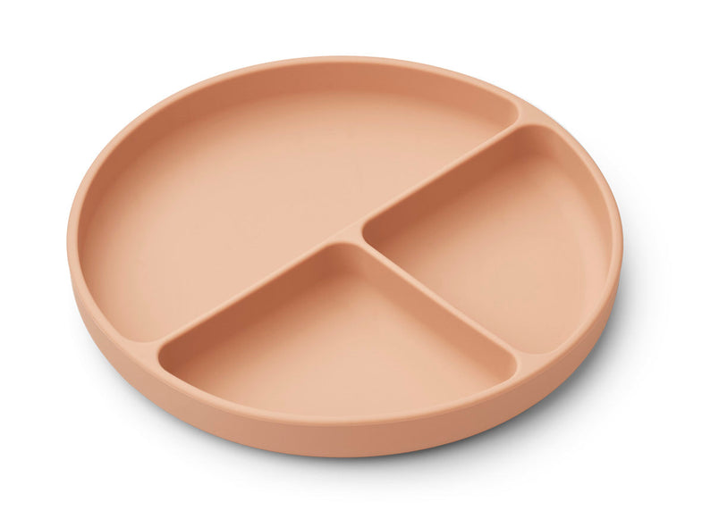 Liewood Frodo Divider plate with lid | Mr. Bear /Mustard /Tuscany Rose Mix