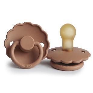 Frigg Daisy Latex Pacifier 0-6m | Peach Bronze