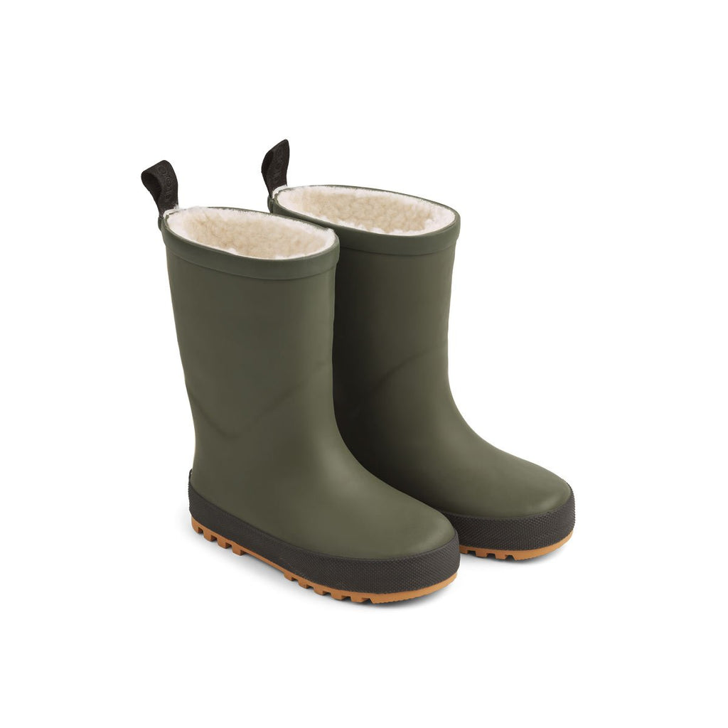 ZZZ Liewood Mason Thermo Rain Boot | Hunter Green/ Black Mix