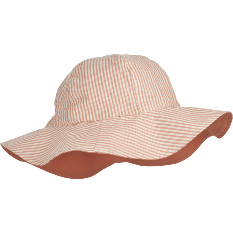 Liewood Amelia Reversible sun hat | Stripe Tuscany Rose /Sandy