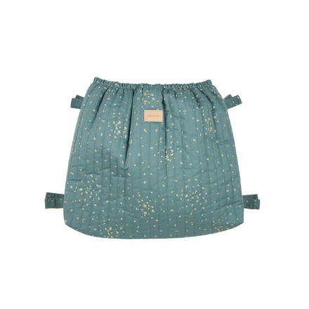 Nobodinoz Waterproof Buggy Organizer | Gold Confetti /Magic Green