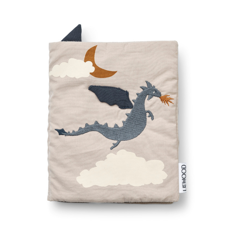 Liewood Drako Fabric Book | Little Dragon /Dark Sandy Mix
