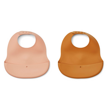 Liewood Ember Bib 2-Pack | Tuscany Rose /Mustard Mix