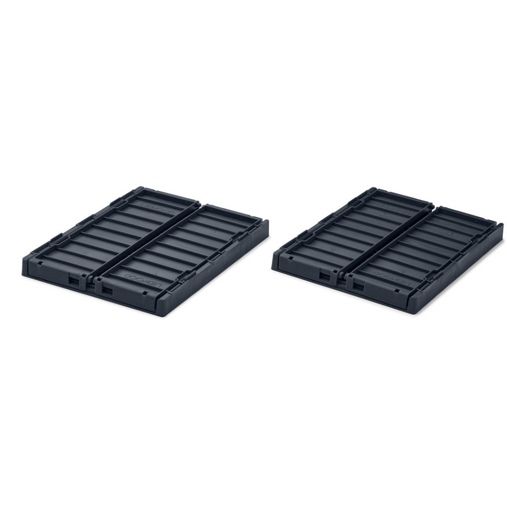 Liewood Weston Storage Box 2 Pack Small | Midnight Navy