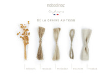 Nobodinoz Lin Français clouds pillow greige