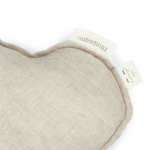 Nobodinoz Lin Français clouds pillow greige