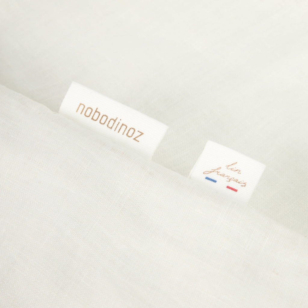 Nobodinoz Duvet cover Lin Français 100x140cm Off White