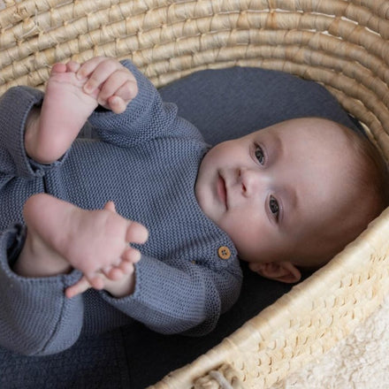 Little Dutch Baby suit Onesie Knit | Blue