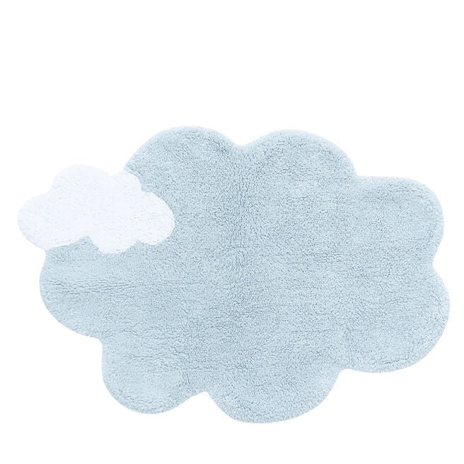 Lorena Canals Machine wash carCap 110 x 170 cm | Dream Blue