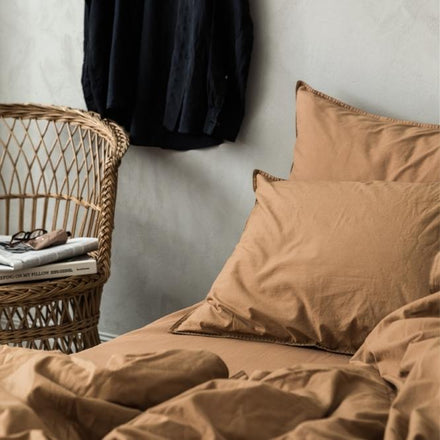 Midnatt Set 2 kussenhoezen 50x70cm | Dromedary