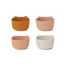 Liewood Malene Silicone Bowls 4Pack | PALE TUSCANY MULTI MIX