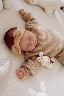 Yumi Baby Chunky Knit Sweater | Caramel