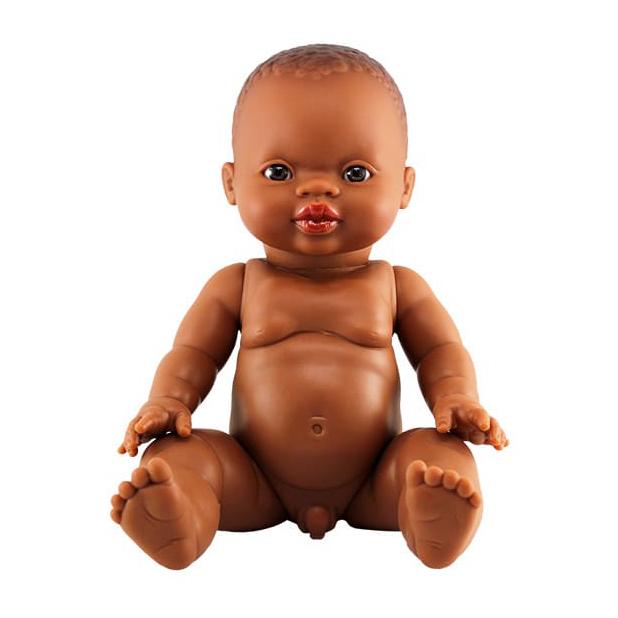 Paola Reina Doll Boy donkere ogen | African