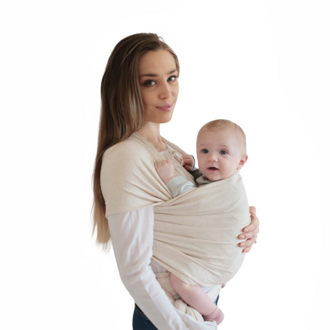 Mushie Baby Wrap sling | Beige blend