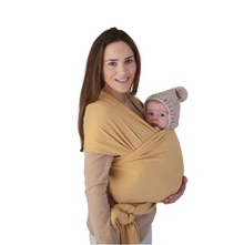 Mushie Baby Wrap sling | Mustard Melange