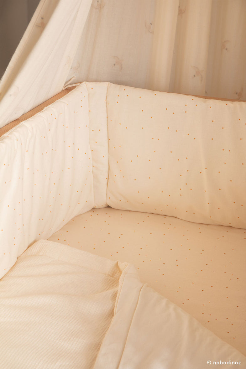 Nobodinoz Bed Bumper Honey Sweet Dots