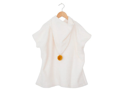 ZZZ Nobodinoz So Cute Poncho met pompon organisch katoen - Natural *