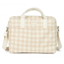 Nobodinoz Gala diaper bag Waterproof 100% organic cotton | Ivory Checks