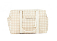 Nobodinoz Opera diaper bag Waterproof 100% organic cotton | Ivory Checks