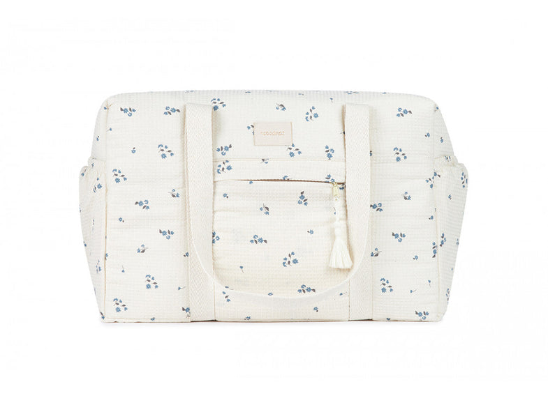 Nobodinoz Opera diaper bag Waterproof 100% organic cotton | Lily Blue