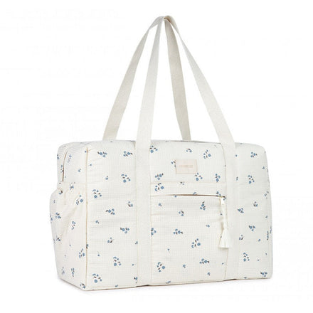 Nobodinoz Opera diaper bag Waterproof 100% organic cotton | Lily Blue