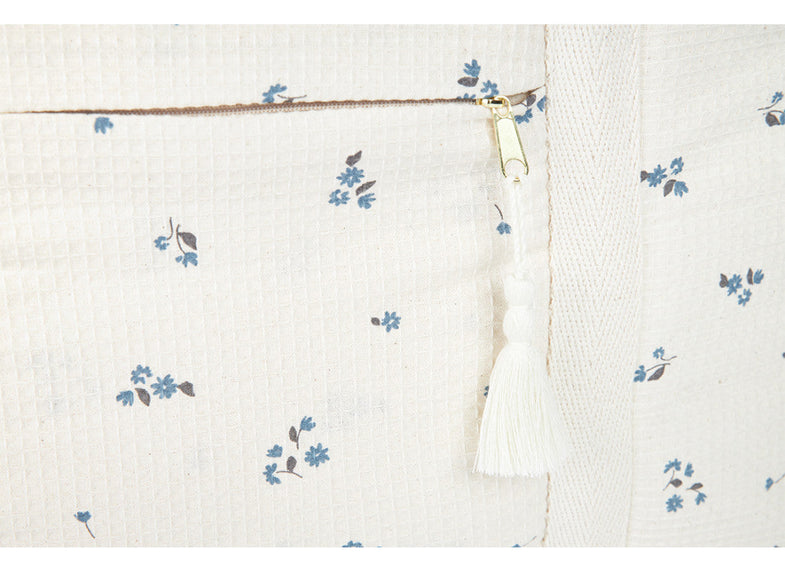 Nobodinoz Opera diaper bag Waterproof 100% organic cotton | Lily Blue