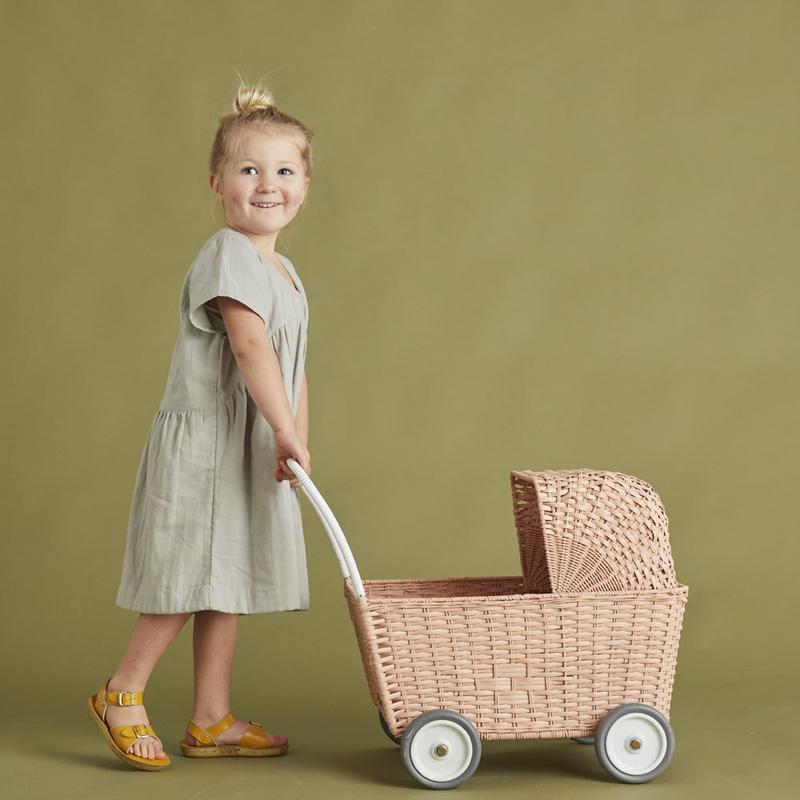 Olli Ella Strolley poppenwagen - Rose