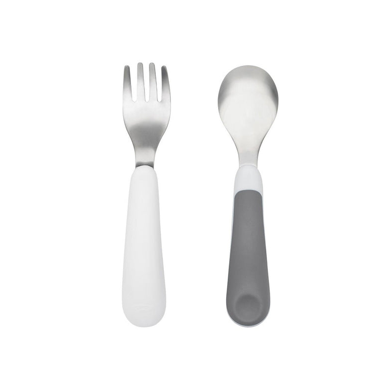 Oxo Tot fork & Spoon Grey