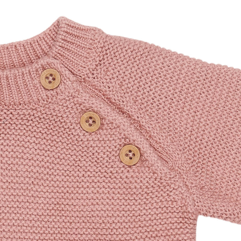 Little Dutch Baby suit Onesie Knit | Pink