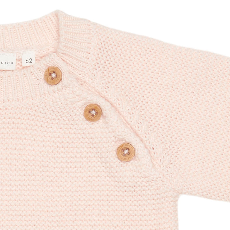 Little Dutch Baby suit Onesie Knit | Pink