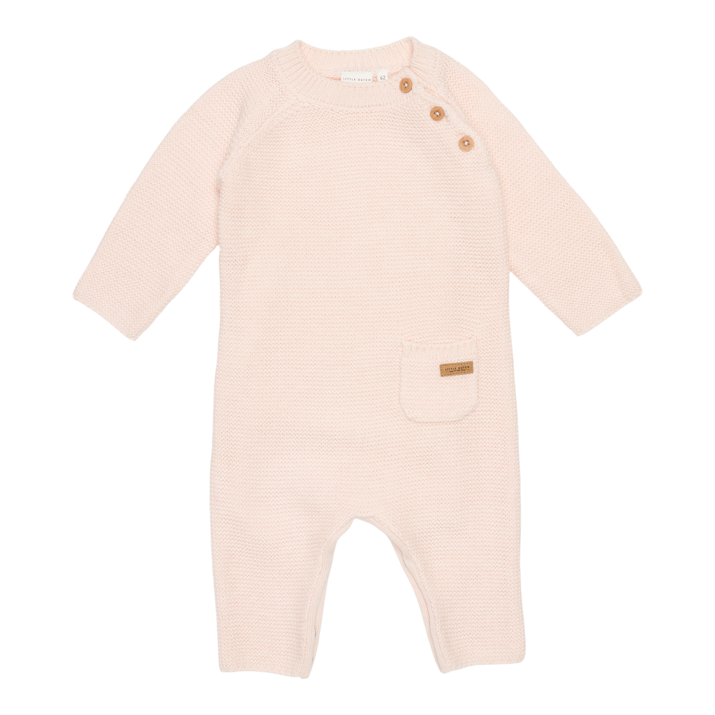 Little Dutch Baby suit Onesie Knit | Pink