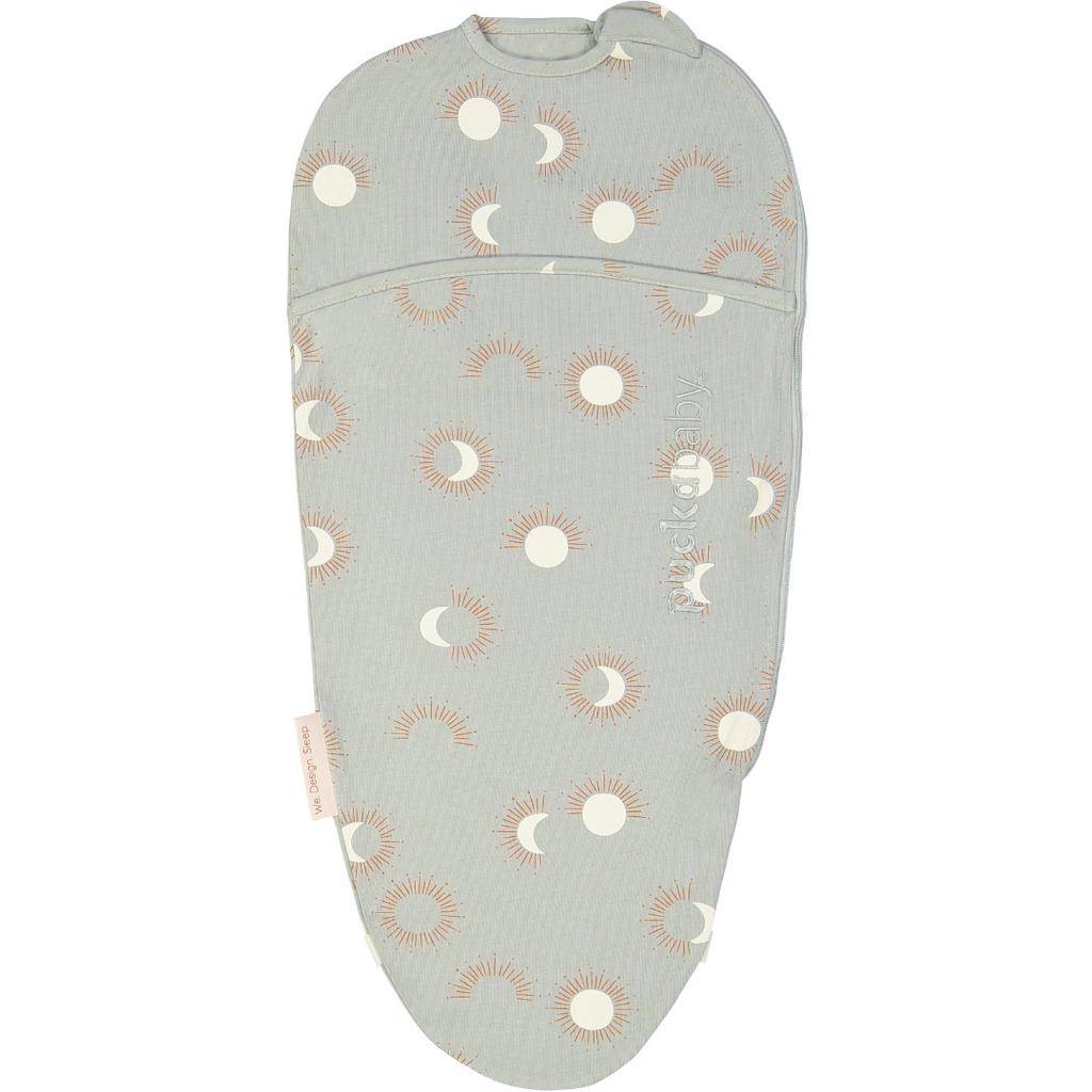 Puckababy Biep Swaddler sleeping bag 0-3m | Eclipse Clay