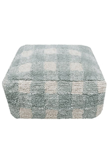 Lorena Canals Pouffe 20x40x40cm | Vichy Blue Sage