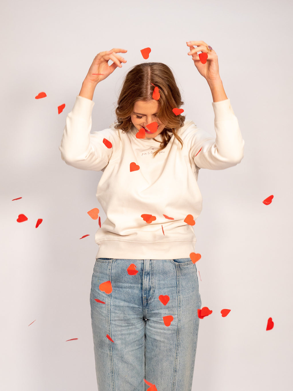 Elle and Rapha Sweater P.S. I Love You | Ivory