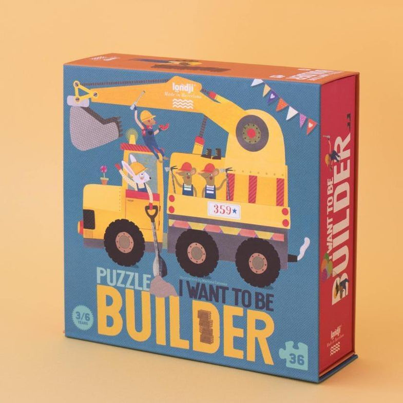 Londji puzzle 36 pieces | I want to be ... Builder