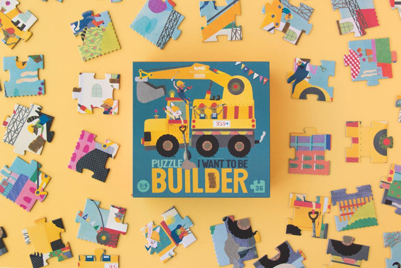 Londji puzzle 36 pieces | I want to be ... Builder
