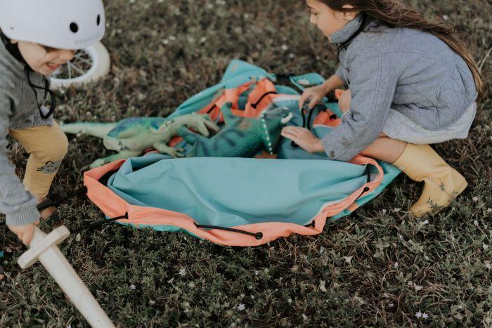 Play and go storage bag | Play mat outdoor play (water-repellent)