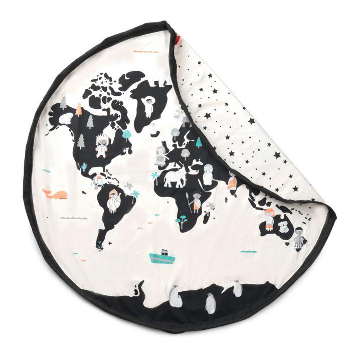 Play and go storage bag | Play mat worldmap