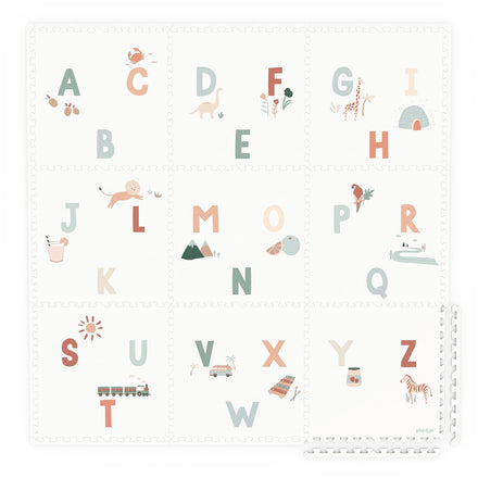 Play and Go Eevaa 2-In-1, play carpet Puzzle Mat & Storage box | Alphabet